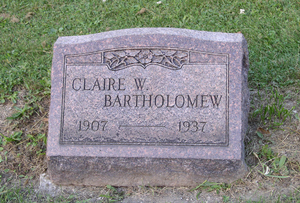 Claire W. [Wentworth] Bartholomew